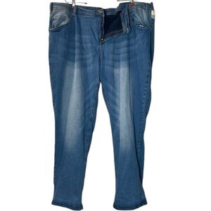 NWT John Baner men’s Flannel lined jeans size 46 blue denim pants warm‎